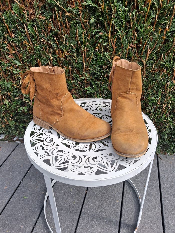 Bottines en daim