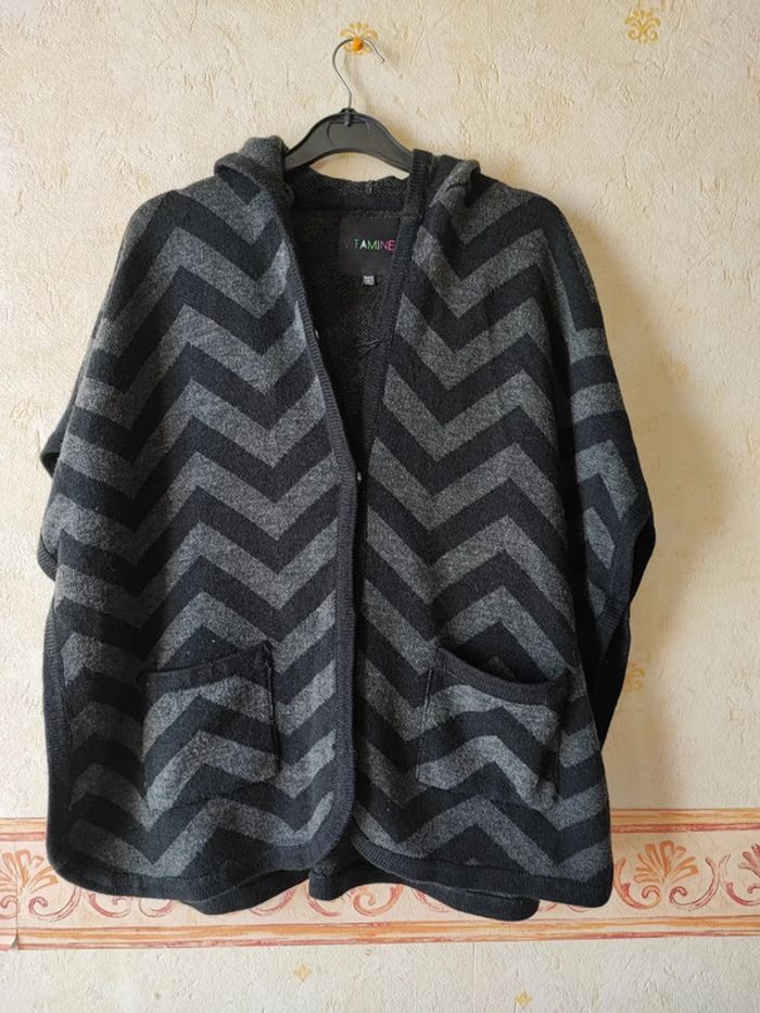 Poncho rayé