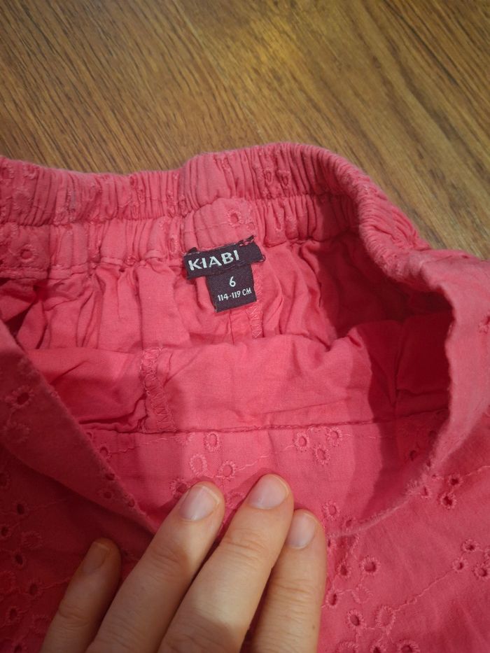 Pantalon fille en broderie anglaise 6 ans - photo numéro 3