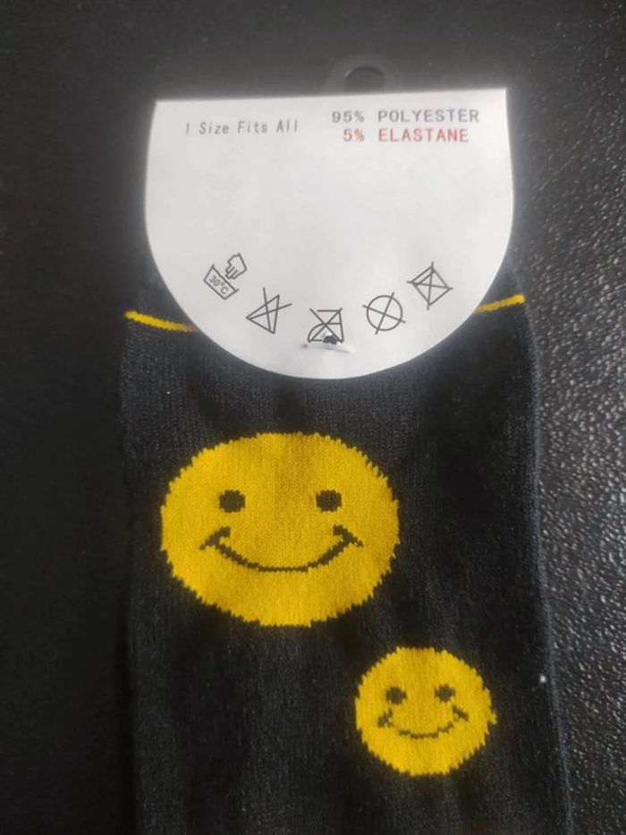 Guêtres motif smiley Neuves - photo numéro 4