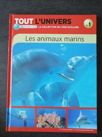 Livre Les animaux marins en très bon état