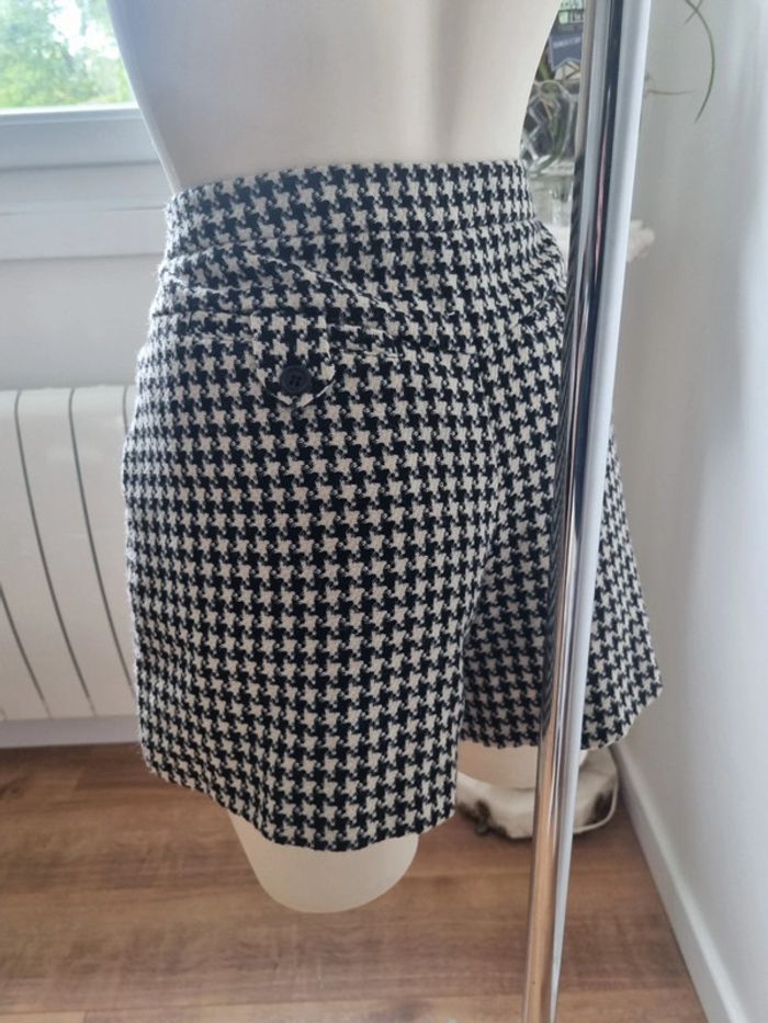 Short jupe Kookai motif damier en laine - photo numéro 12