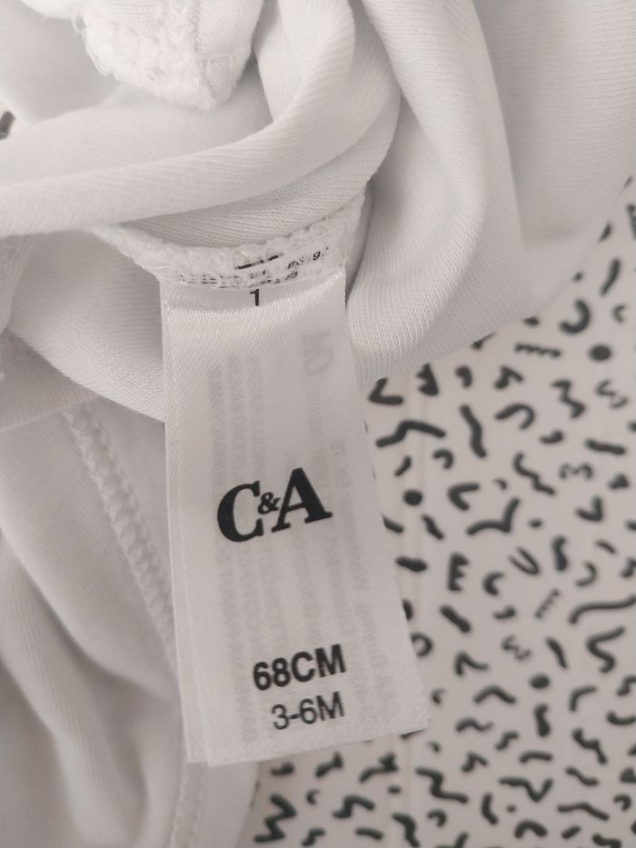 Lot 5 bodies bébé manches longues C&A - photo numéro 7