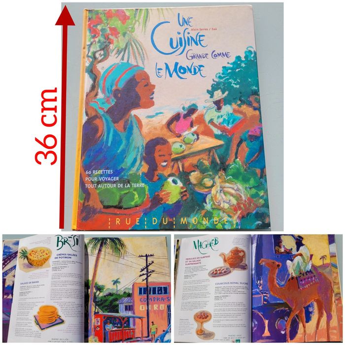 Superbe livre très grand format : Une Cuisine grande comme le monde, Rue du monde (69)