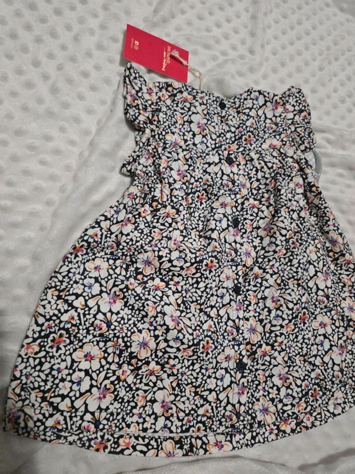 Robe Asphalte fleuri - DPAM - 6M/68cm - photo numéro 5