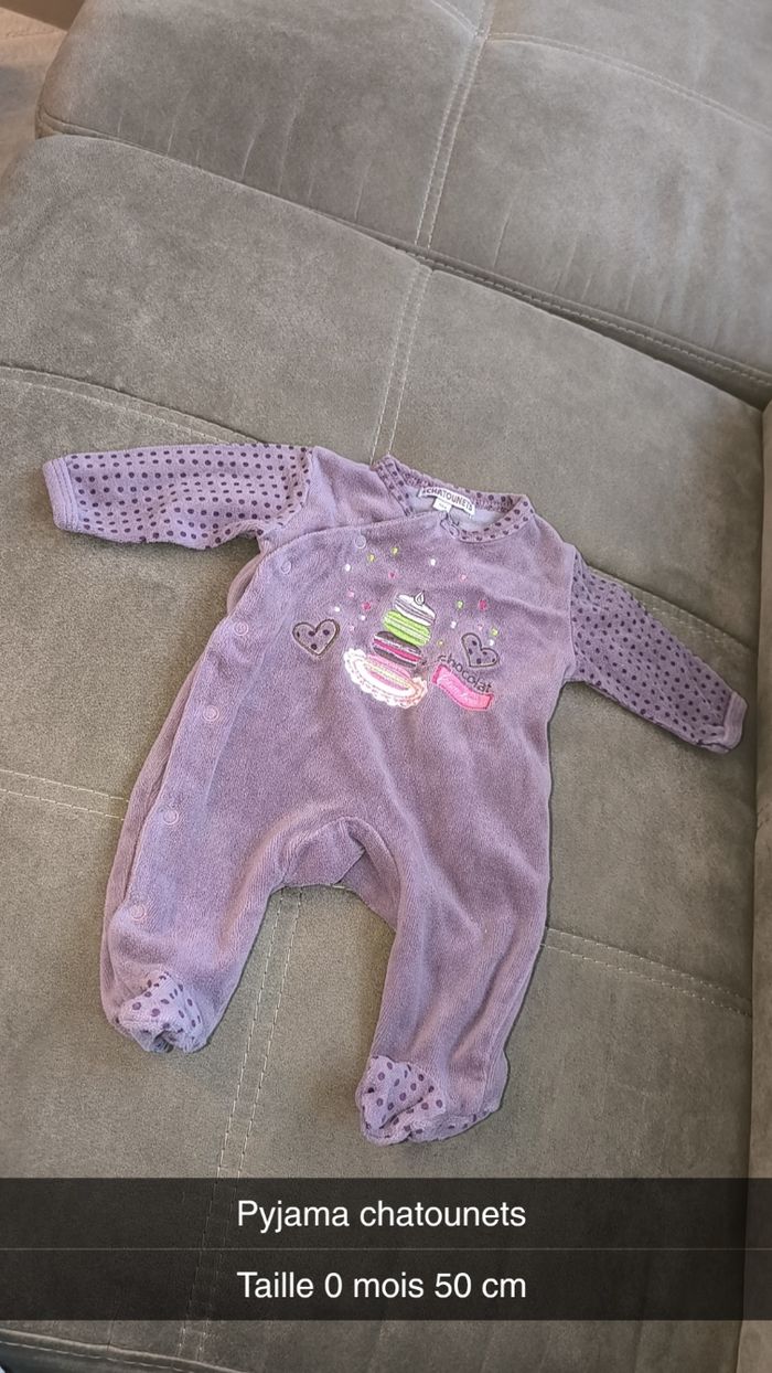 Pyjama taille naissance