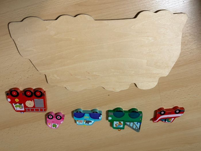 Puzzle en bois Vilac véhicules - photo numéro 5