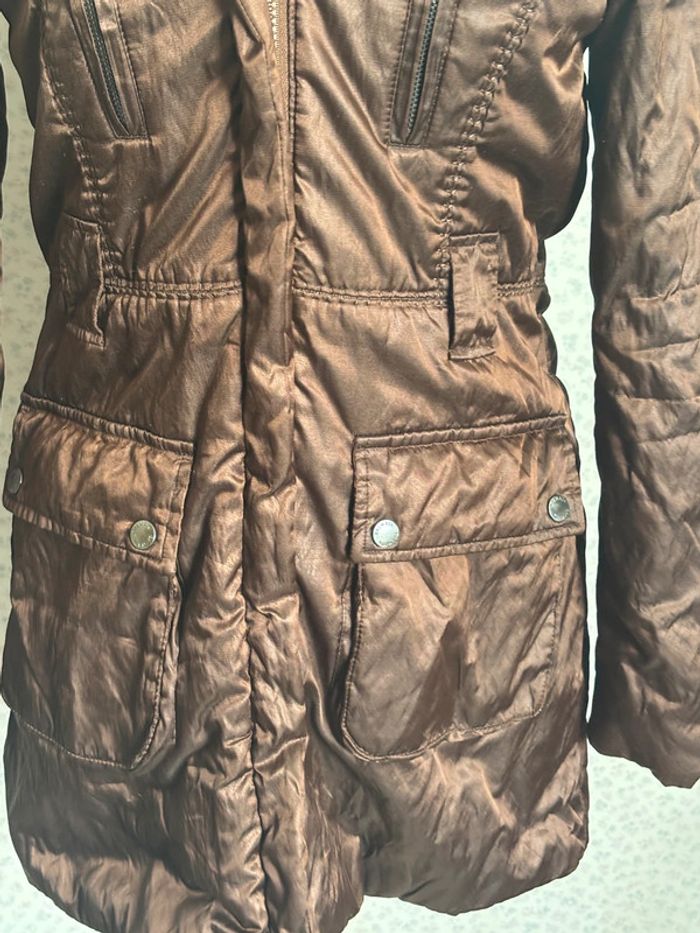 Doudoune avec grand col faux fur - Balmain taille 36 - photo numéro 3