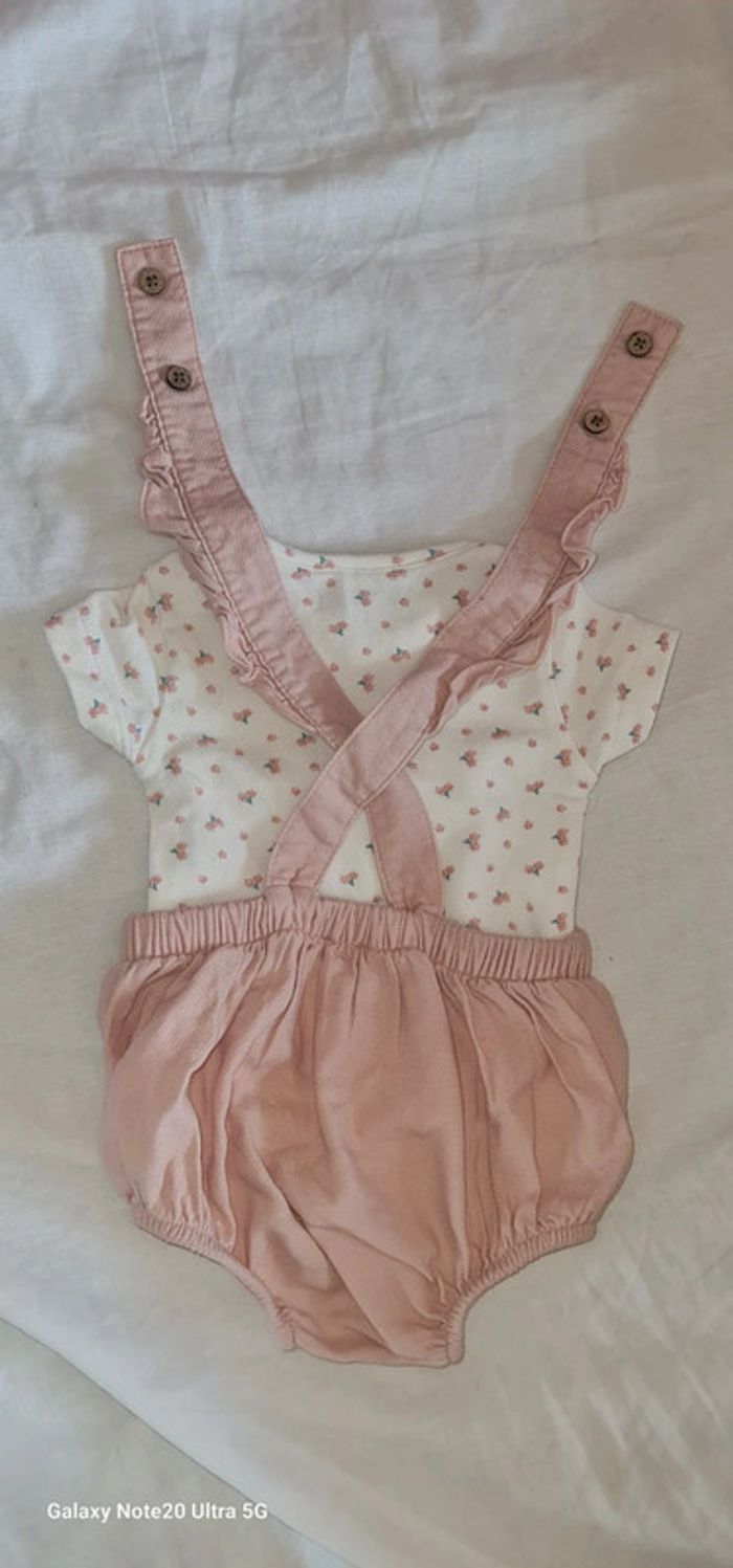 Barboteuse avec son body assorti 1mois - photo numéro 2