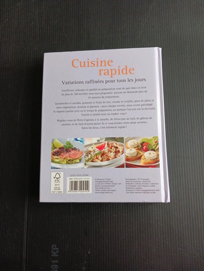 Livre Cuisine rapide neuf - photo numéro 2