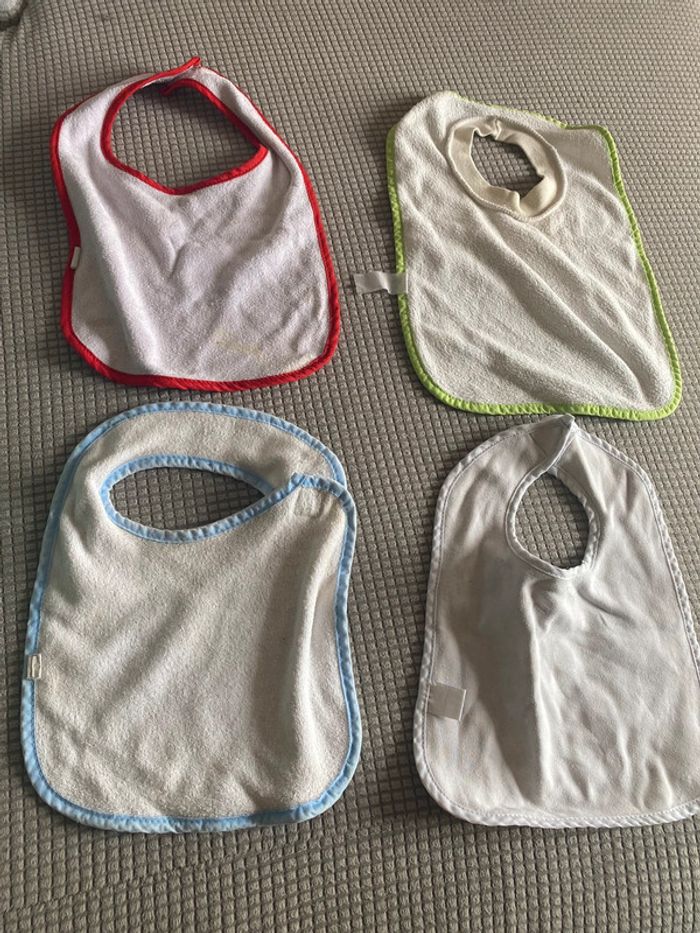 Lot grands bavoirs bébé enfant - photo numéro 4