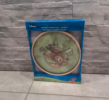 Horloge pendule murale Disney Bambi