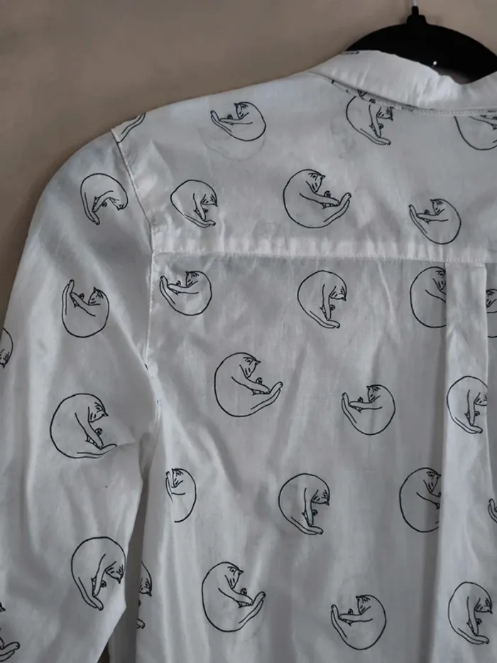 Chemise Monoprix motif chat 36 - photo numéro 6