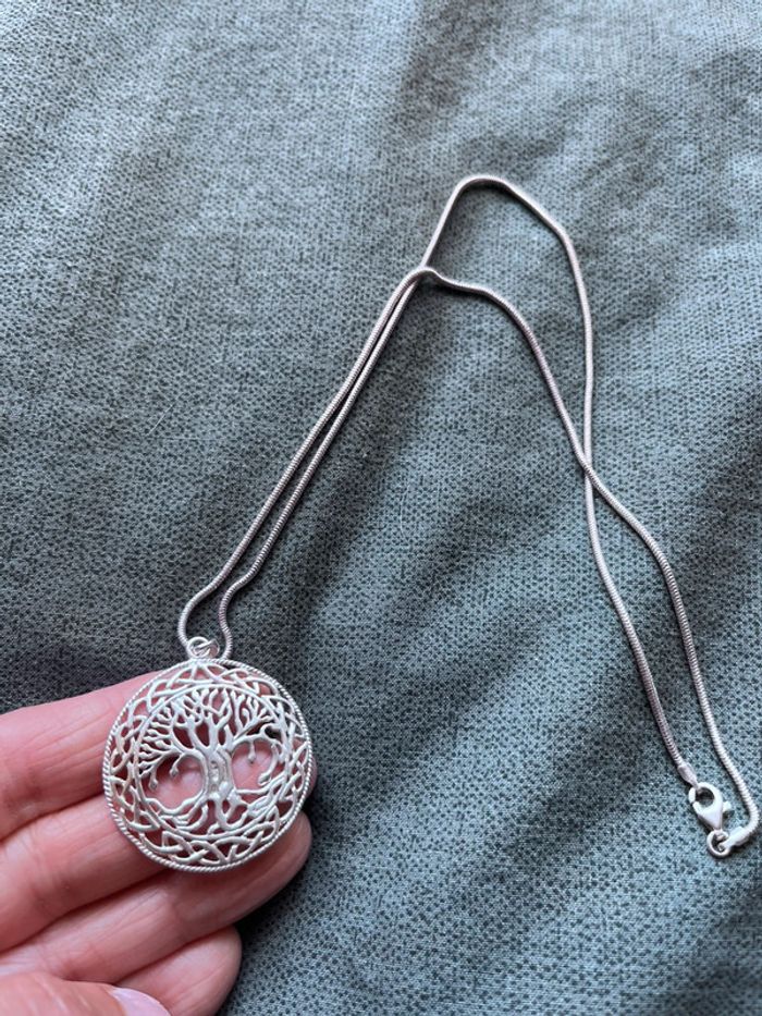 Collier celtique arbre de vie en argent sterling - photo numéro 5