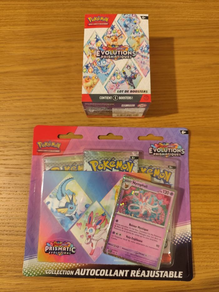 Lot bundle tripack cartes Pokémon évolutions Prismatiques EV8.5 boosters
