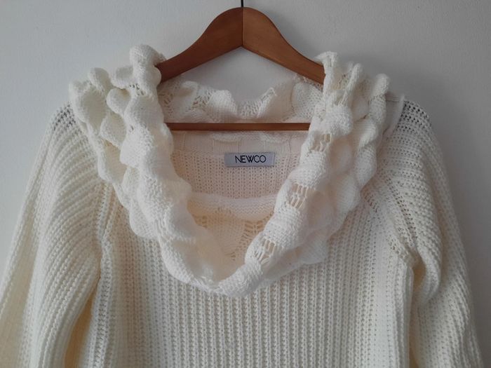 🤍 Magnifique pull à col roulé blanc Taille S 🤍 - photo numéro 2