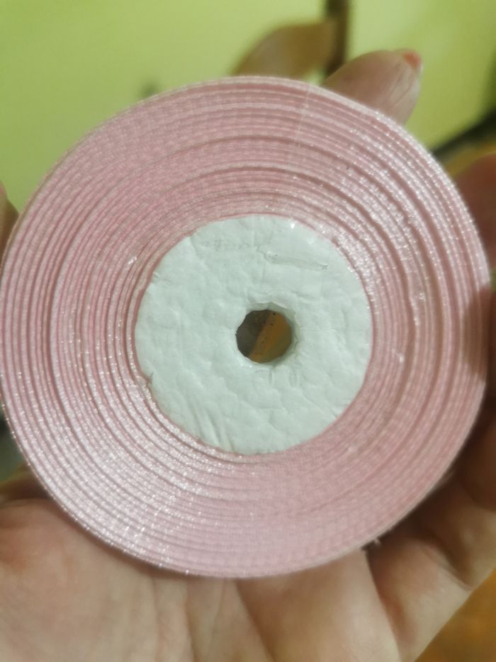 5 rouleaux de ruban rose neufs 6mm sur 25m - photo numéro 2