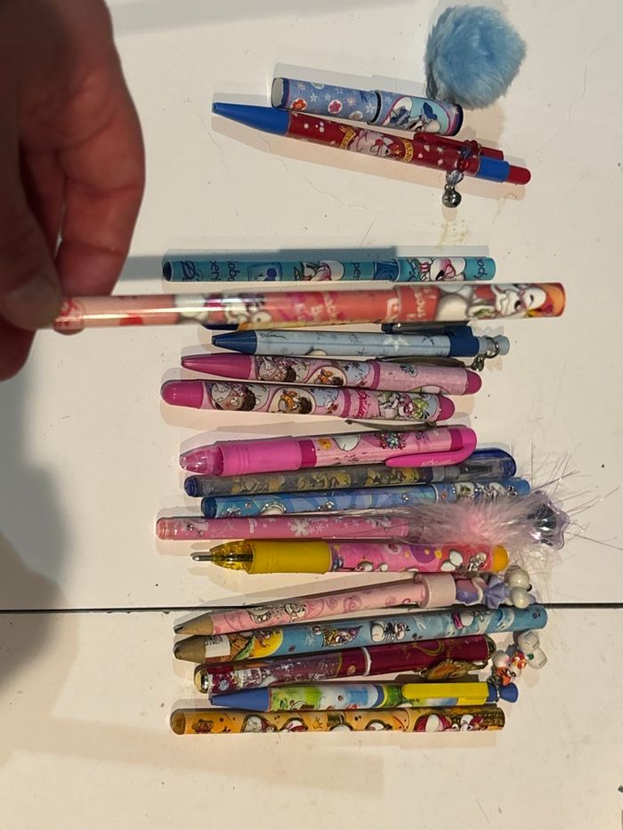 Lot de 18 stylos diddl pour collection - photo numéro 10