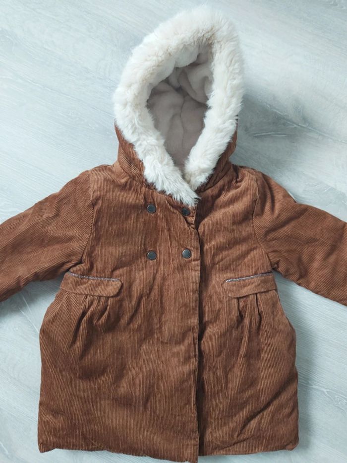 Manteau fille capuche 23 mois - photo numéro 2