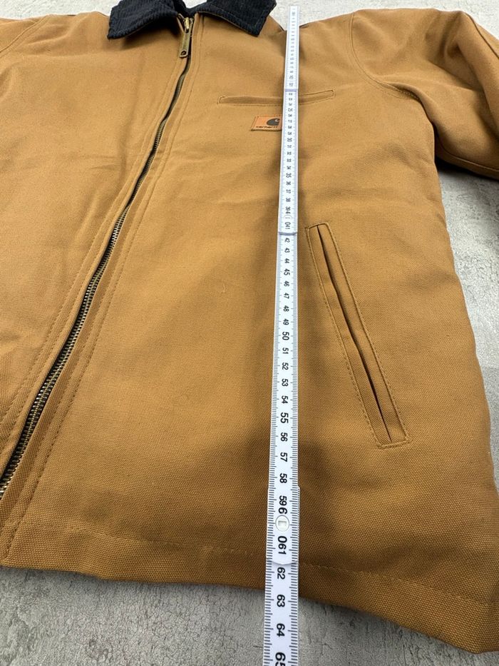 Veste Carhartt Harrington style Detroit • Rework • Taille S • Brown Hamilton / Camel - photo numéro 8
