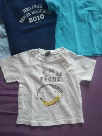 Lot de 4 Tee Shirt Garçons 6 Mois