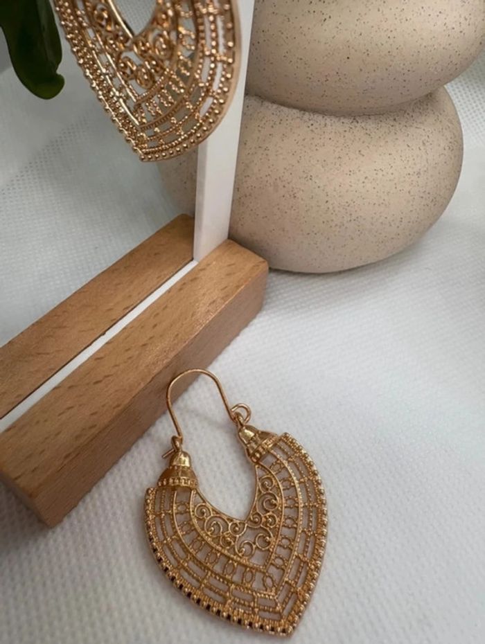 Boucle d'oreille style bohème - photo numéro 2