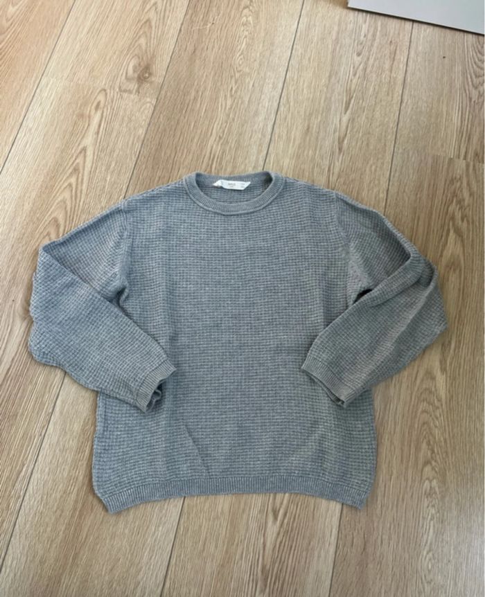 Pull fin gris Mango taille 8 ans