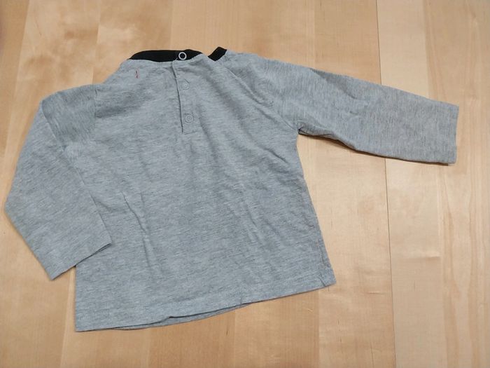 Pull fin bébé 18 mois gris robots - photo numéro 3