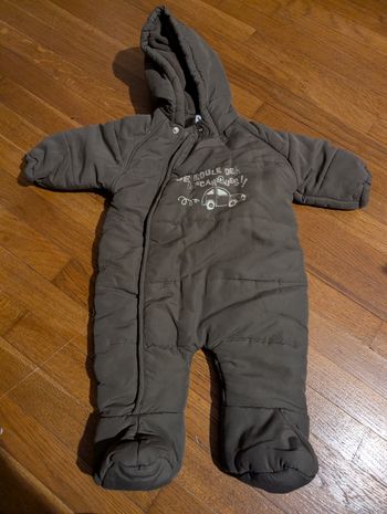 Combinaison bb 6m verte 