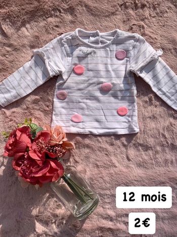 T-shirt fille 12 mois