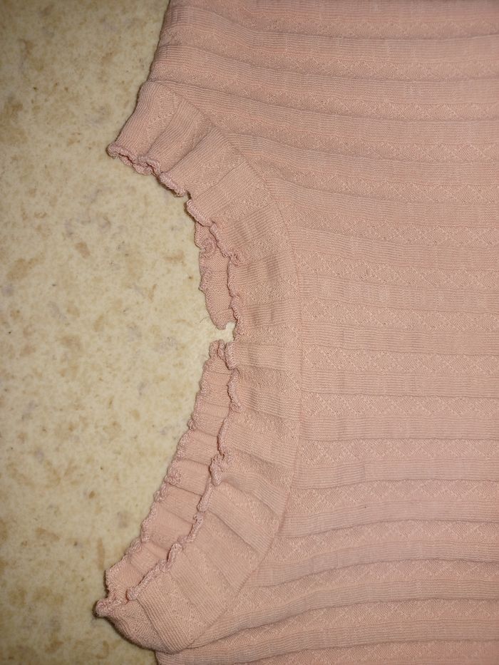 Sous pull femme rose uni Camaïeu Taille S - photo numéro 4