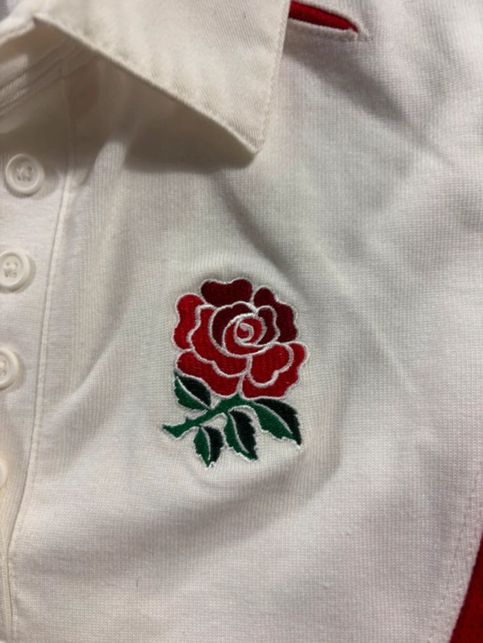 Maillot de rugby domicile blanc à manches courtes Vintage Y2K Nike 2002 Angleterre - photo numéro 2