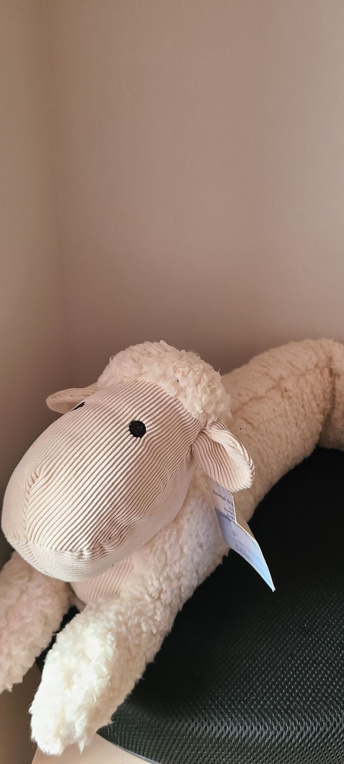 peluche anti courant d'air mouton 88 cm env. - photo numéro 3