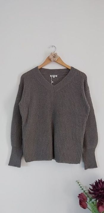 Joli pull tout doux gris