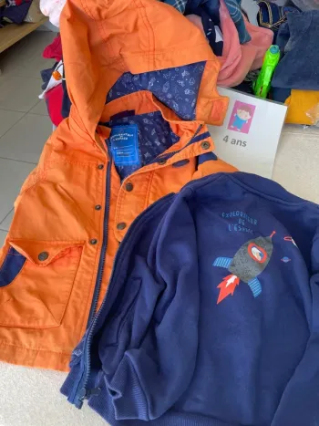 Imperméable 3 en 1 sergent Major 4 ans
