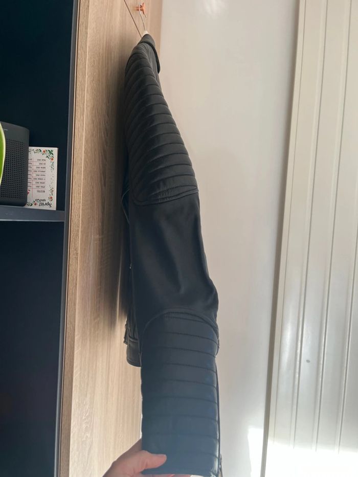 Perfecto cuir véritable Blue Welford - photo numéro 5