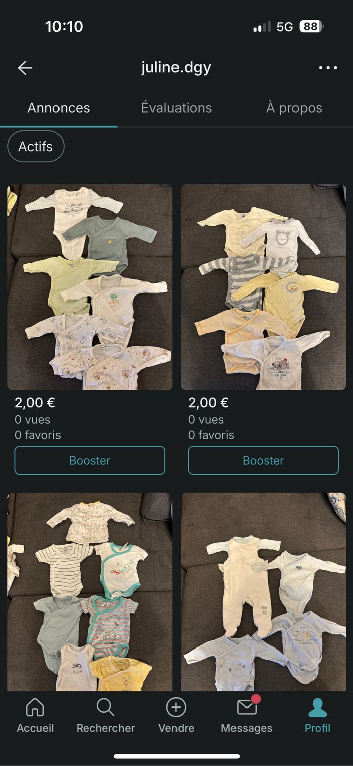 Lot vêtements bébé garçon 0-1 mois - photo numéro 2