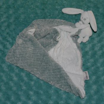 Doudou lapin couverture Nattou vert🐰 parfait état
