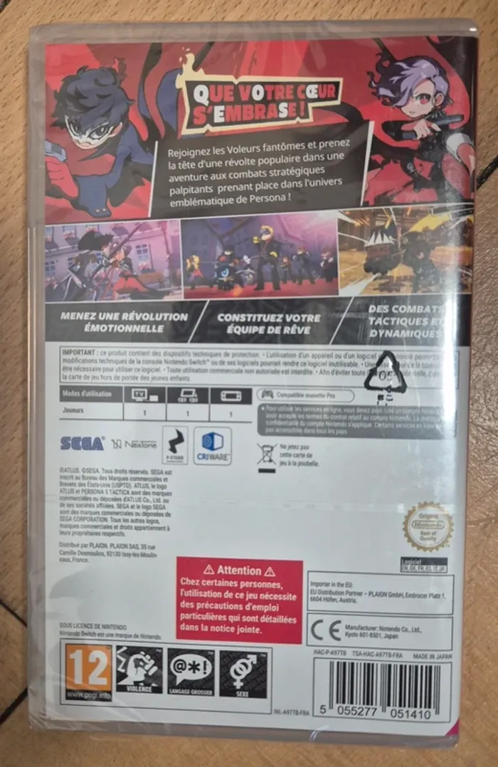 Persona 5 Tactica. Neuf sous blister. Nintendo Switch compatible Switch Lite et Oled. - photo numéro 2