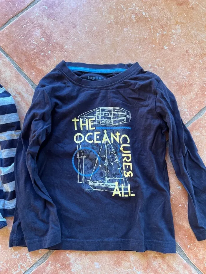 Lot 2 t-shirt Lupilu 2/4ans neufs - photo numéro 4