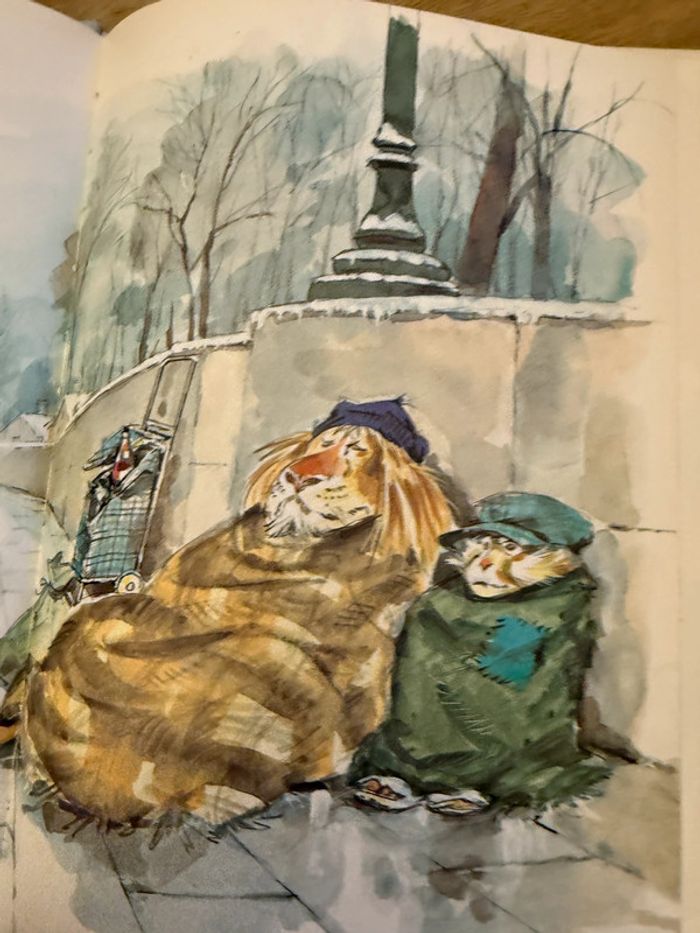 Caroline et les vagabonds singe lion sans abris livre bd album Pierre Probst - photo numéro 5