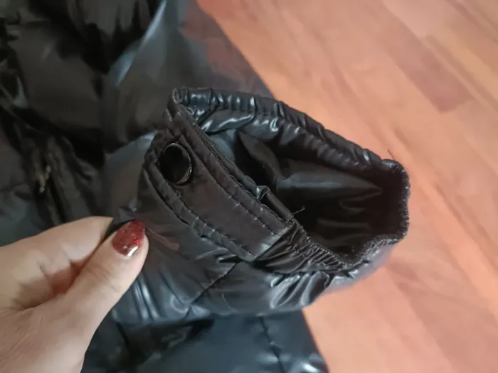 Doudoune noire brillante taille M - photo numéro 7