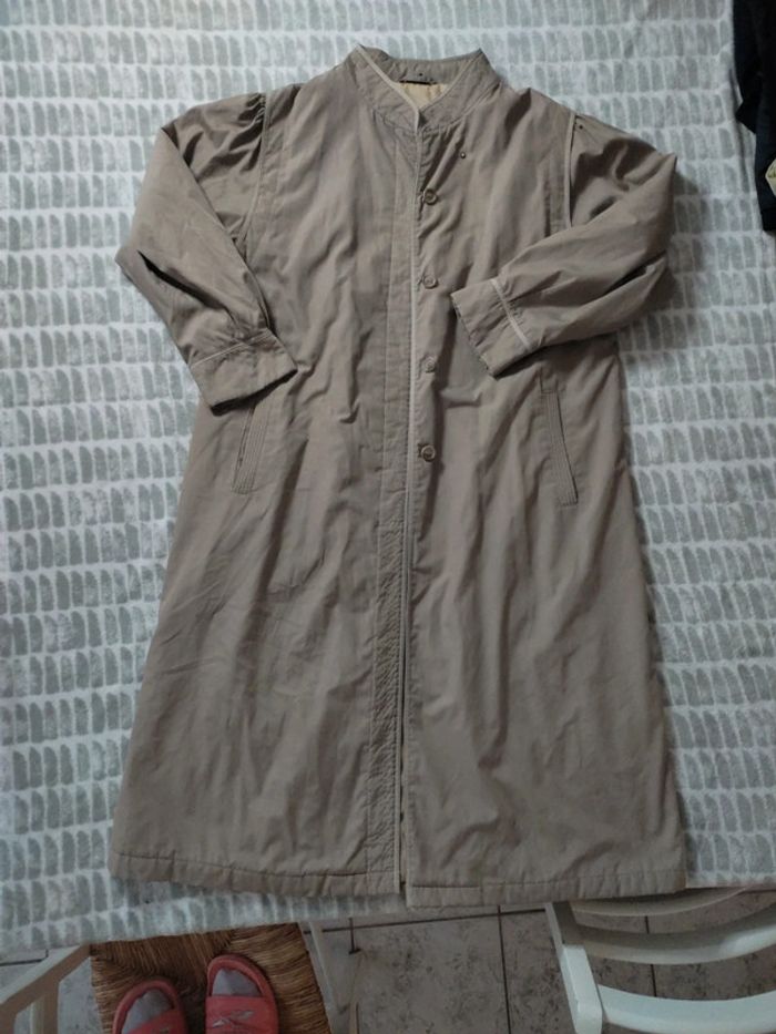 Manteau veste long beige C&A taille 44 - photo numéro 1