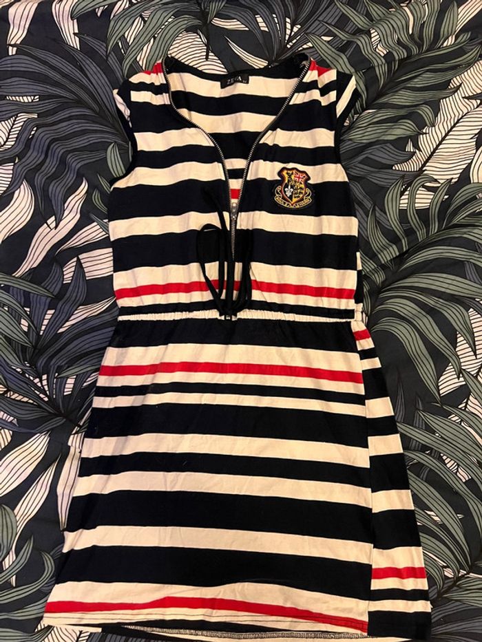 Robe été rayée taille unique