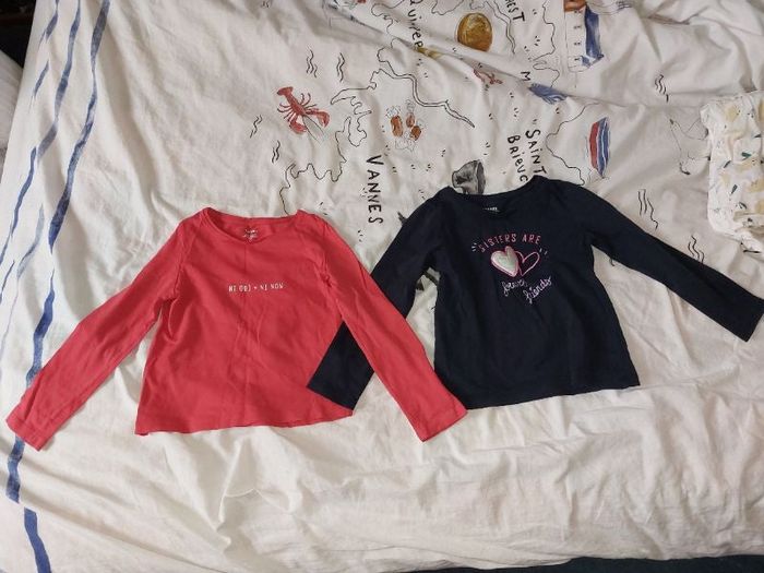 2 t-shirts fille