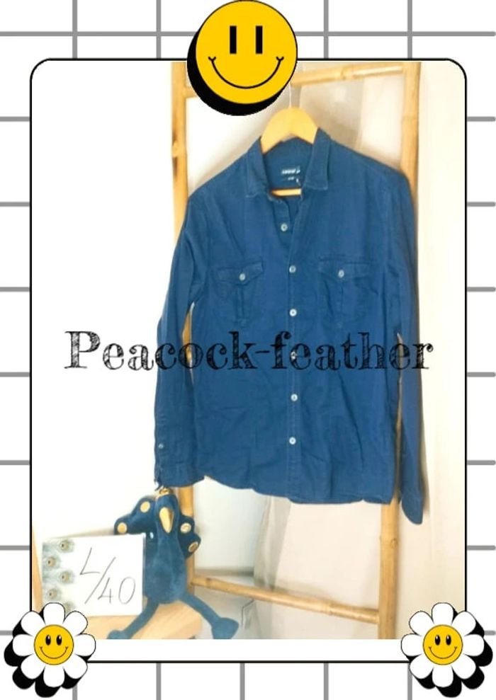 Chemise bleue marine L homme