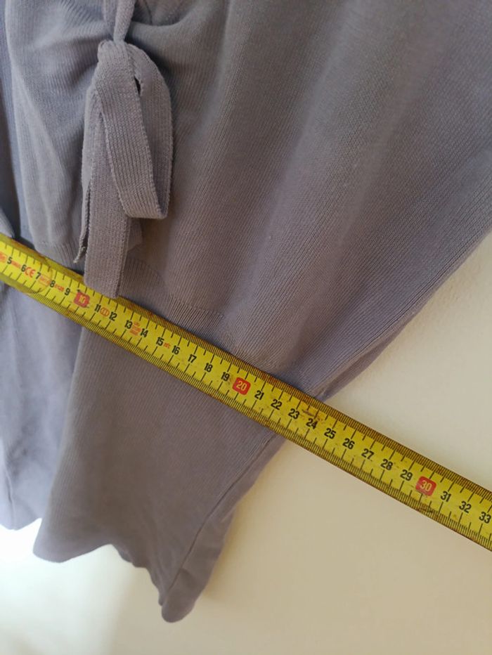 Haut lilas manches courtes à nœud – MNG Basics  vintage - photo numéro 6