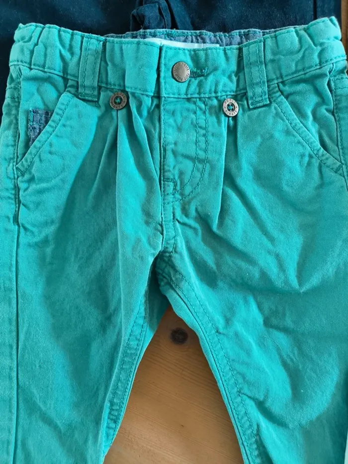 Lot de 4 pantalons chinos bébé garçon 6 mois - Gémo & Kiabi - photo numéro 2