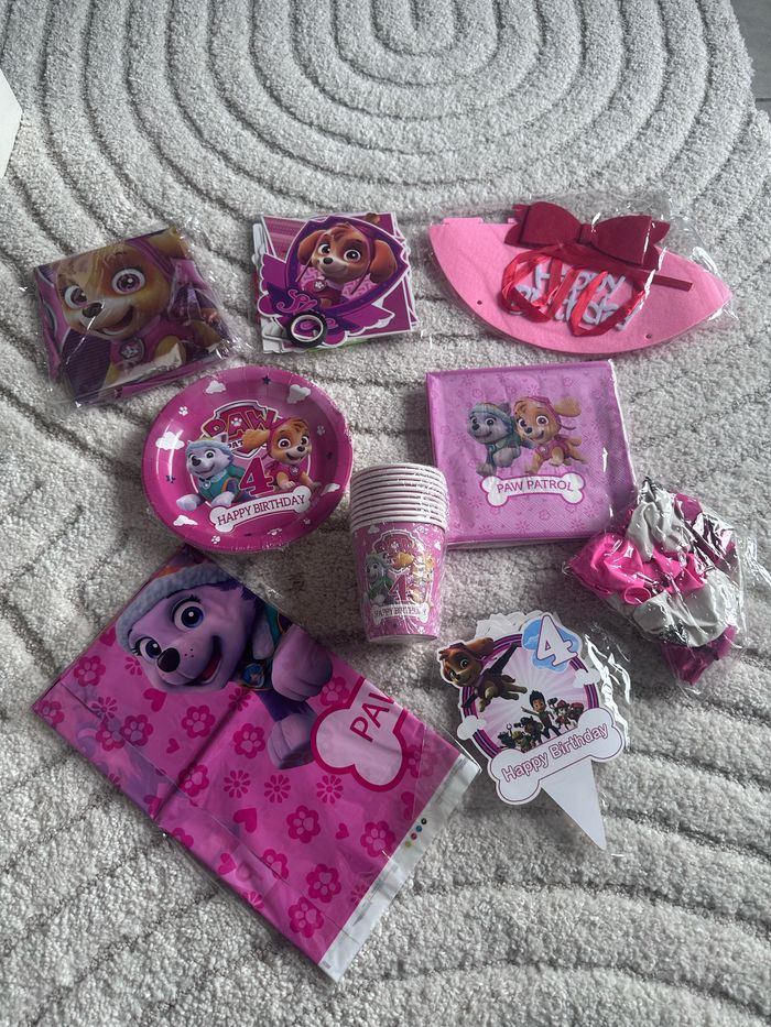 Kit anniversaire 4 ans Pat patrouille