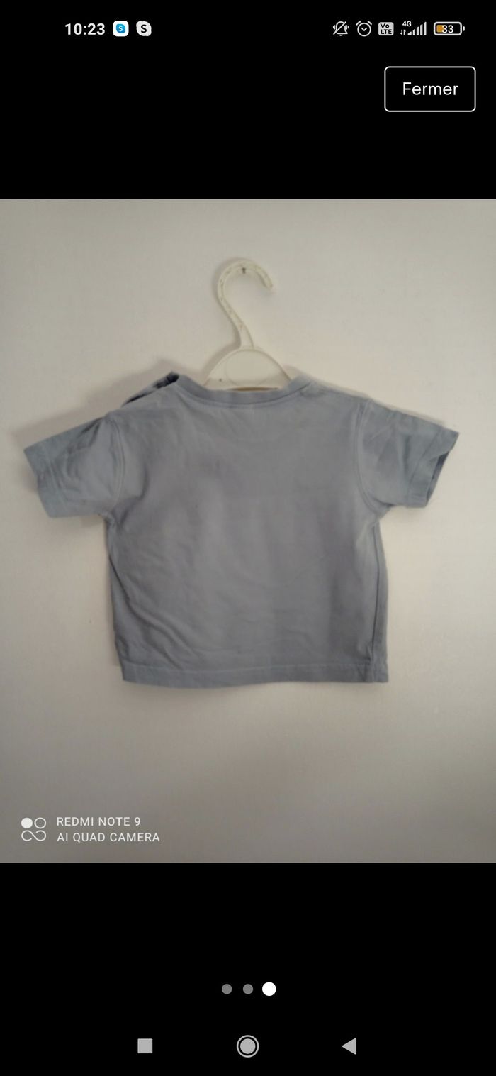 T-shirt baby club 9 mois - photo numéro 3
